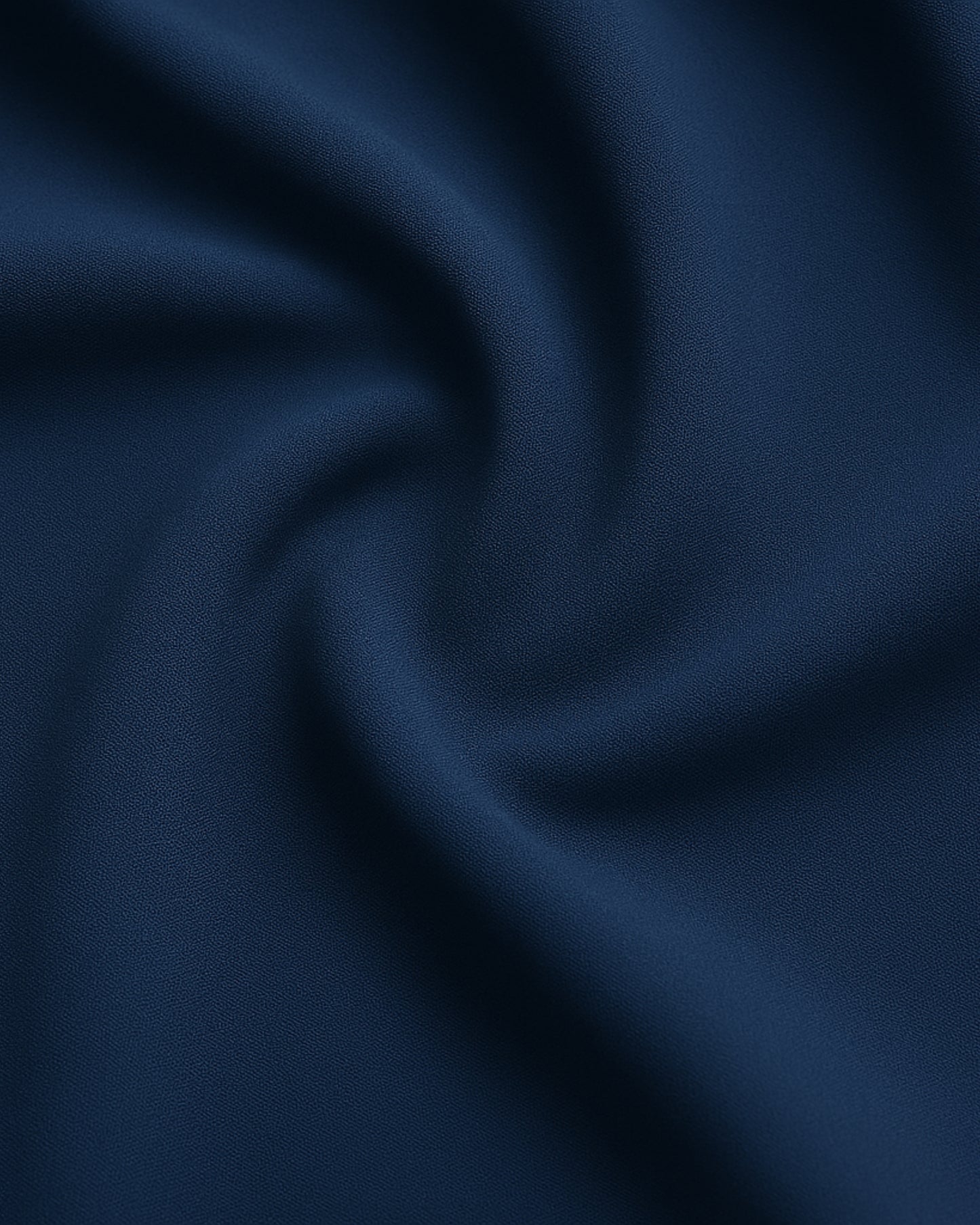 Classic Navy Nida Abaya with Upper & Chiffon Scarf