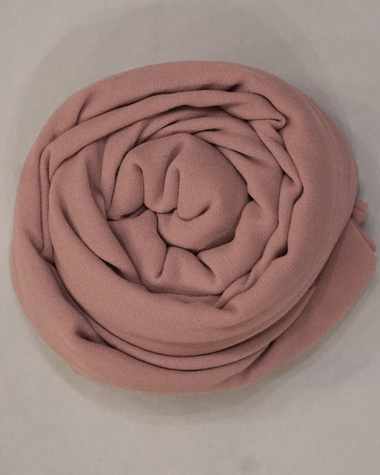 Tea Rose Georgette Chiffon Scarf