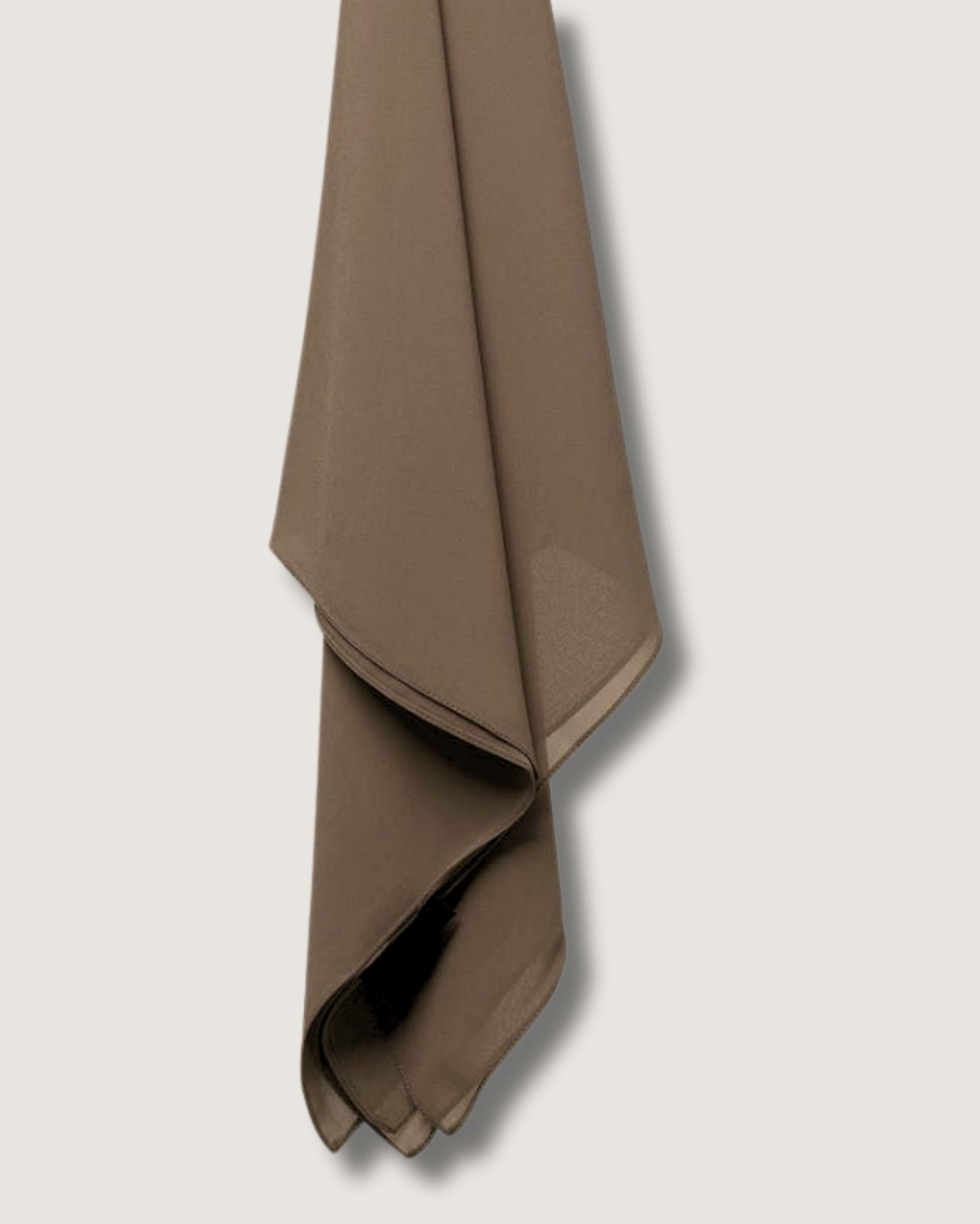 Ash Brown Georgette Chiffon Scarf