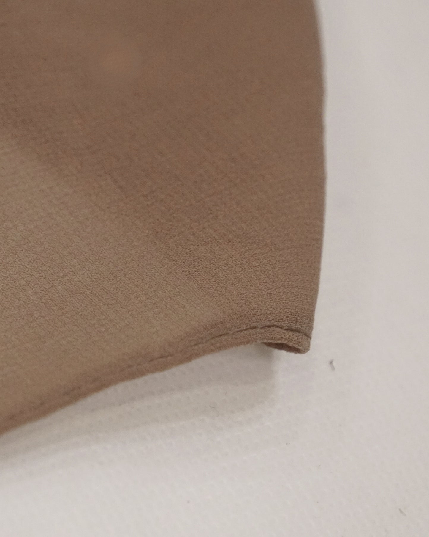 Coffee Georgette Chiffon Scarf