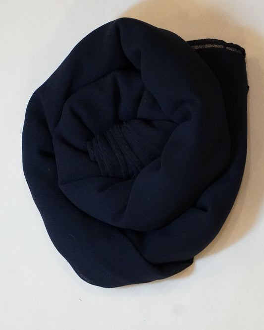 Dark Blue Georgette Chiffon Scarf