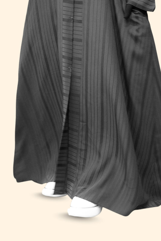 GREY LINING FLOW ABAYA