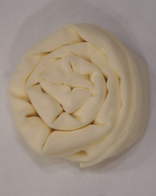 Off White Georgette Chiffon Scarf