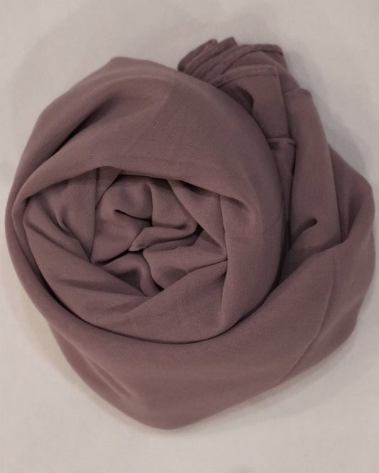 Dusky Rose Georgette Chiffon Scarf