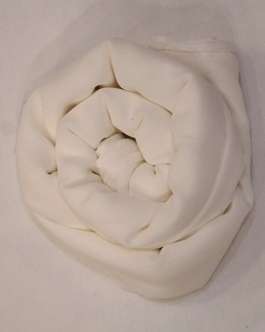 White Georgette Chiffon Scarf