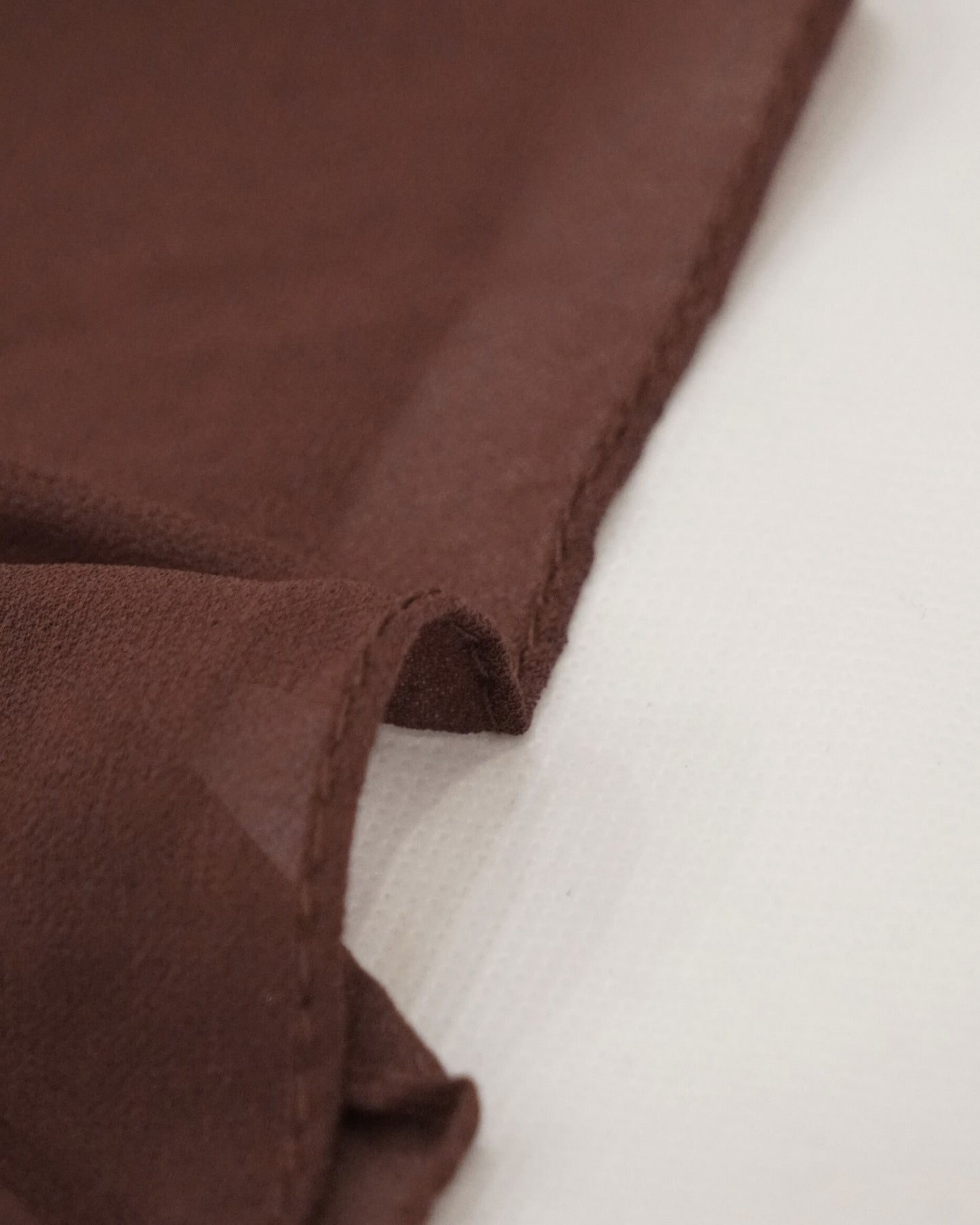 Dark Brown Georgette Chiffon Scarf