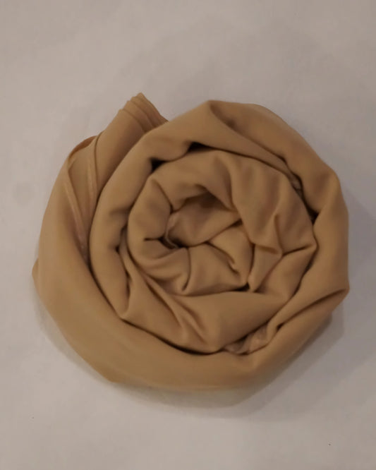 Mustard Georgette Chiffon Scarf