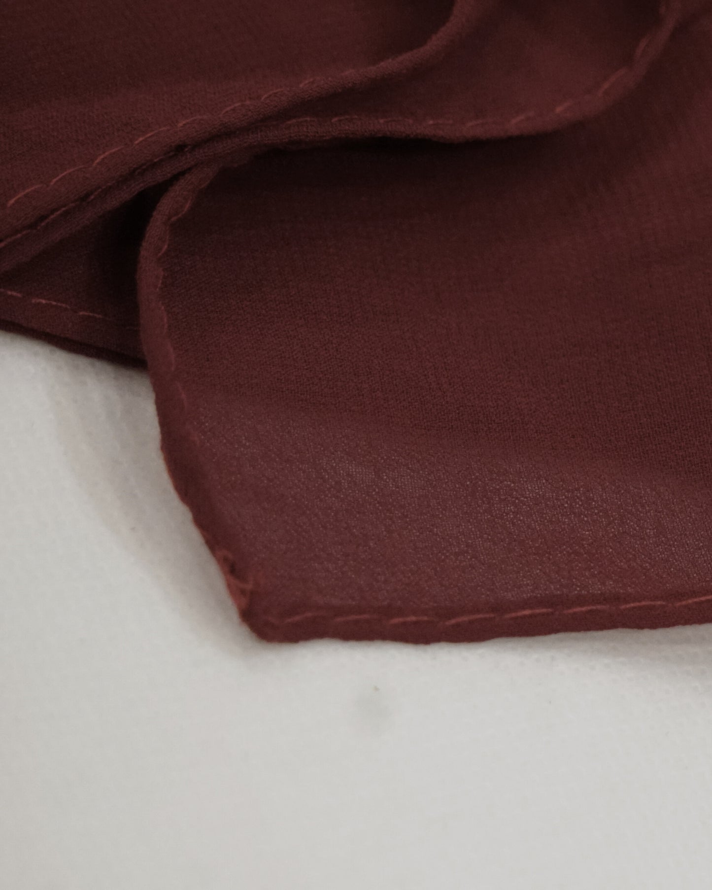 Dark Maroon Georgette Chiffon Scarf
