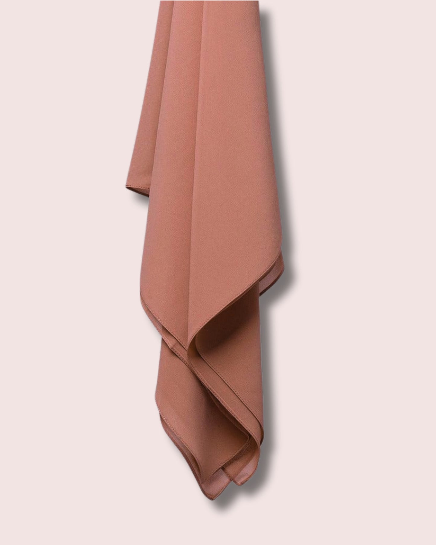 Peachy Pink Georgette Chiffon Scarf