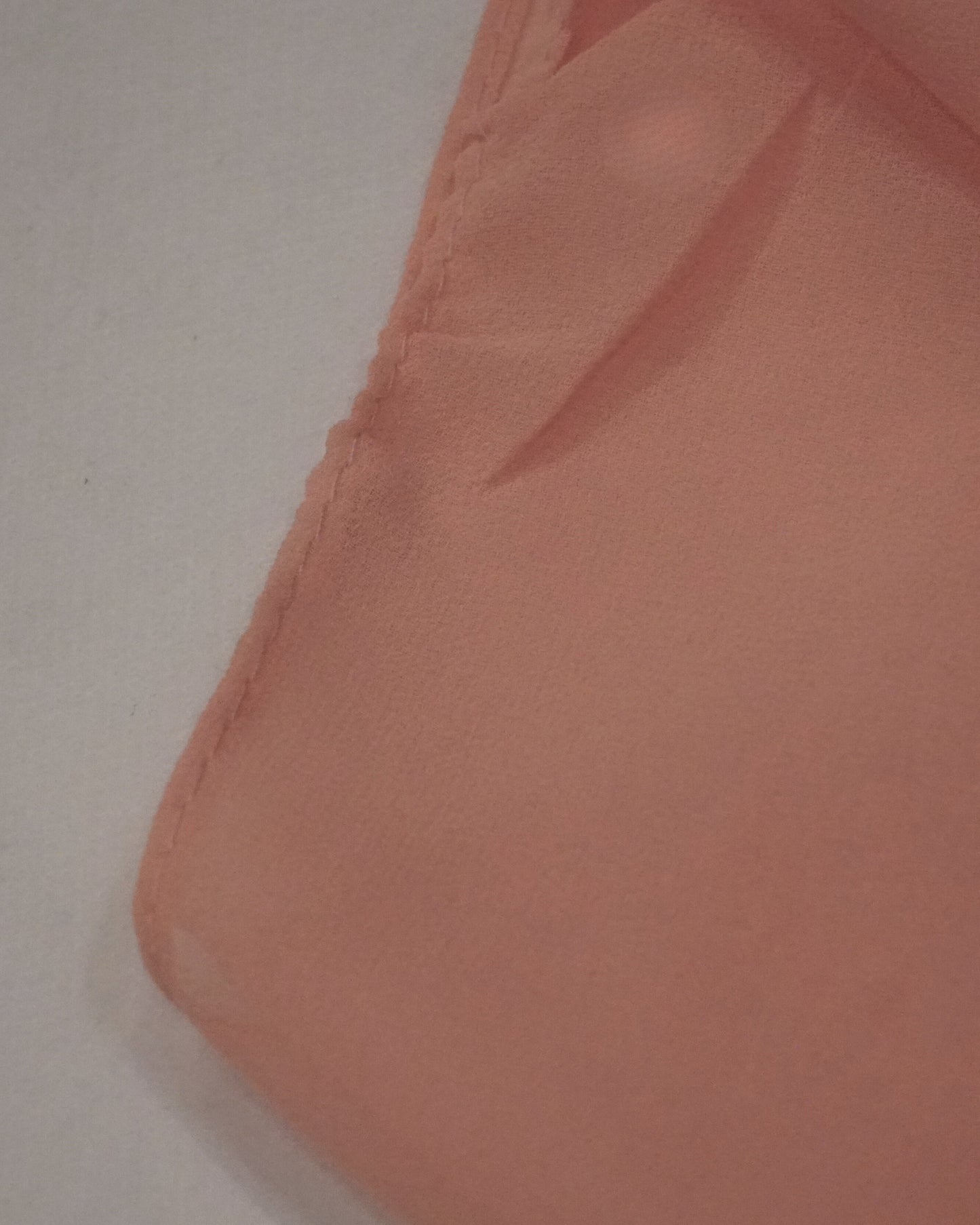 Peachy Pink Georgette Chiffon Scarf