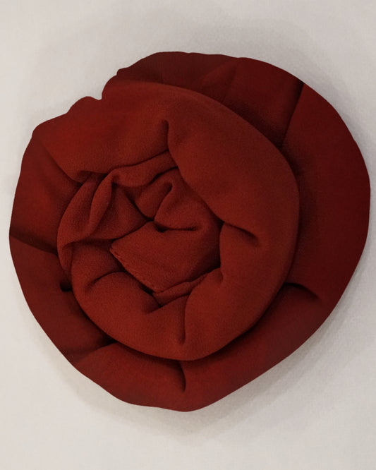 Maroon Georgette Chiffon Scarf