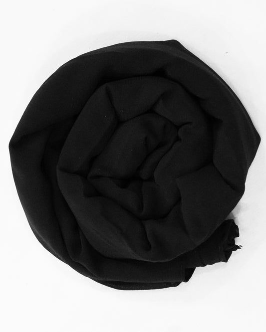 Black Georgette Chiffon Scarf