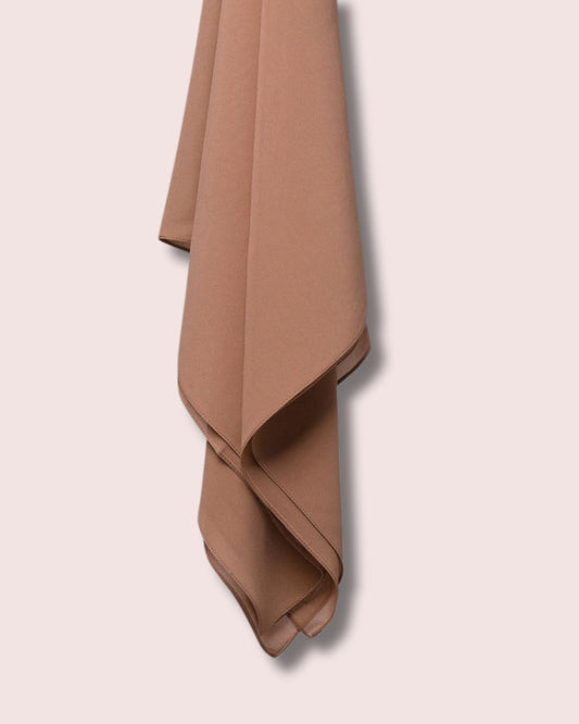 Peach Georgette Chiffon Scarf