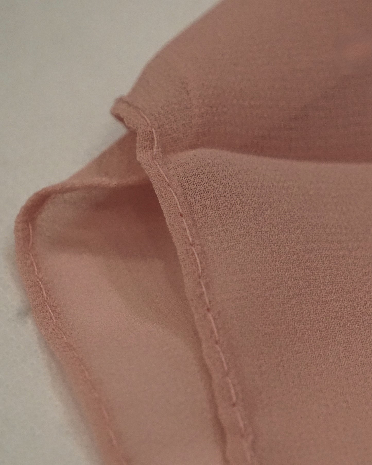 Peach Georgette Chiffon Scarf