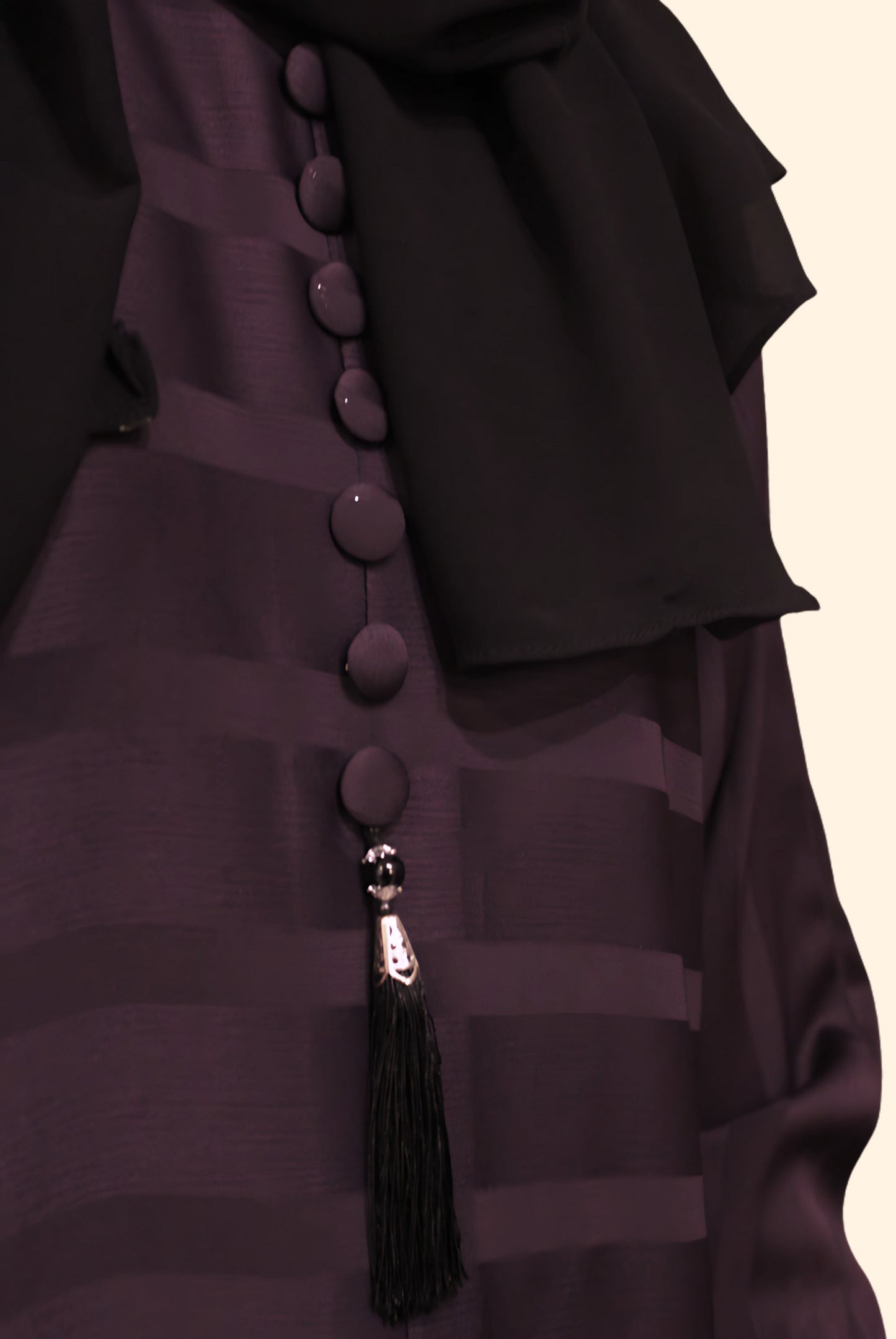 Plum Elegance Abaya