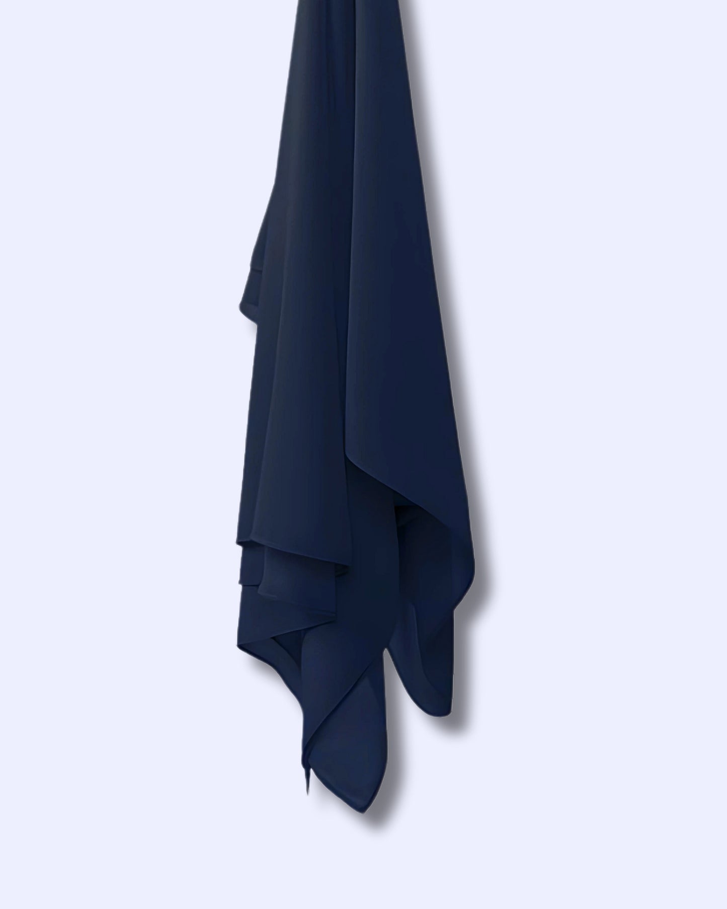 Dark Blue Georgette Chiffon Scarf
