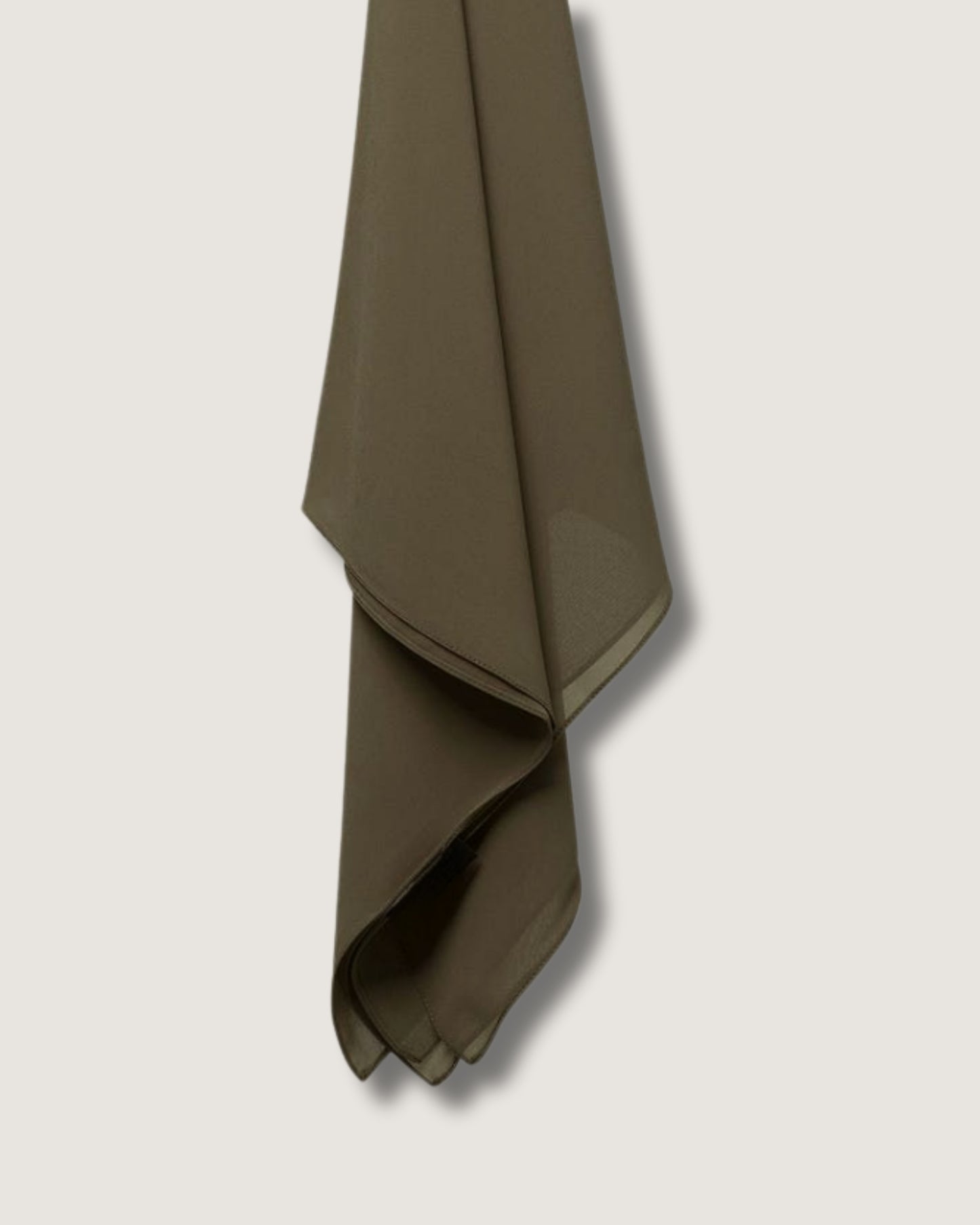 Olive Green Georgette Chiffon Scarf