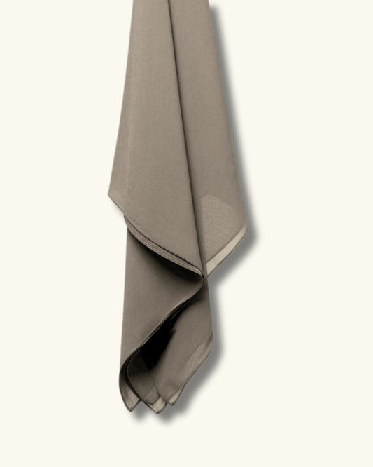 Khaki Georgette Chiffon Scarf