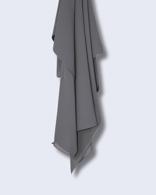 Light Grey Georgette Chiffon Scarf