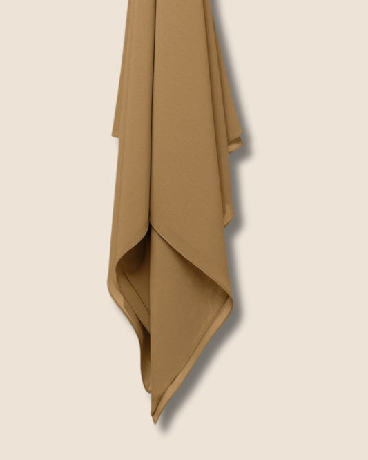 Mustard Georgette Chiffon Scarf