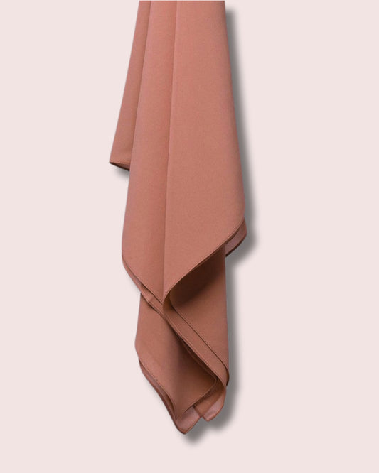 Peachy Pink Georgette Chiffon Scarf