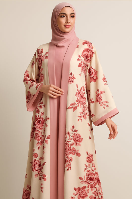 Floral Serenity Nida Abaya